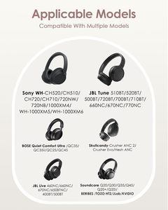 Estuche Rígido para Auriculares Sony WH-CH720N/ Soundcore Q20i/ Q30/ Space One/ <span class=keywords><strong>JBL</strong></span> Tune 720BT/ 770NC/ Bose/ Skullcandy/ JLab - Product Image 2