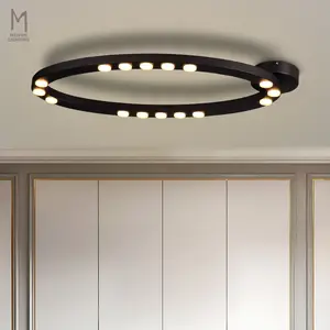 Simple Modern Design Industrial Sand Black Hotel Ceiling Light For Living Room Bedroom