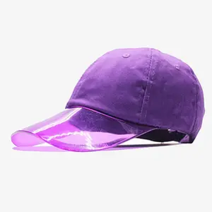 रंग पीवीसी कगार और पर सिलना का छज्जा टोपी शुद्ध कपास से बना 6-पैनल टोपी संशोधित किया जा सकता