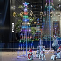 Guirlande lumineuse LED de Noël extérieure étanche IP65 Prefiero RGB, décorations de Noël à changement de couleur télécommandées