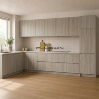 Planche en PVC laminé sur mesure, texture bois, imperméable, feuille plastique décorative pour mur intérieur