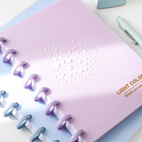 Cuaderno A5 de Alta Calidad con Hebilla Especial en Forma de Hongo, Hojas Sueltas, Diario, Agenda, Tamaño B5
