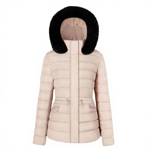 Chaqueta de Invierno Acolchada para Mujer, con Capucha, Relleno Alternativo de Plumón, para Uso Diario - Product Image 4