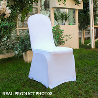 Housses de Chaise Universelles en Spandex Économiques pour Chaise de Salle à Manger Décoration de Mariage