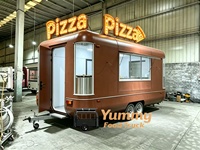 Superbe remorque alimentaire mobile personnalisée avec cuisine complète pour le café, la crème glacée, la pizza, les en-cas et la restauration rapide