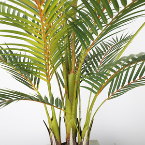 Artificial Areca Palm <b>Plant</b> 0.8m 1m 1.2m High Simulation Leaves Indoor Floor Decor Home Decoration <b>Plastic</b> Material - Product Image 4