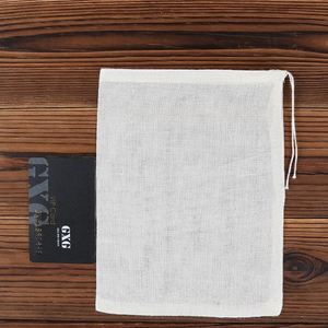 Bolsa de Muselina 100% Algodón 15x20cm, Bolsa Ecológica de Algodón para Joyería, Dulces, Bolsas de Filtro de Té Sin Blanquear para Té de Hojas Sueltas - Product Image 2