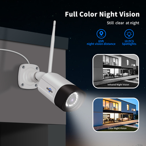 กล้องวงจรปิด H.265 5MP Full HD สำหรับภายนอกอาคาร มาตรฐาน IP66 รองรับ Alexa มองเห็นภาพสีในเวลากลางคืน เสียงสองทาง เชื่อมต่อเครือข่าย P2P ผ่าน WiFi รุ่น TZ-HB315 - Product Image 2