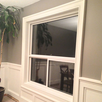 Ventana Corredera de Aluminio con Recubrimiento en Polvo Clearview, Doble Acristalamiento, Vidrio Templado Horizontal para Uso en Sótanos de Hoteles, Estilo Moderno