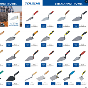 Llana para Ladrillos Personalizada <span class=keywords><strong>de</strong></span> Fábrica con Todas las Formas, Herramientas <span class=keywords><strong>de</strong></span> Albañilería <span class=keywords><strong>de</strong></span> Acero al Carbono y Acero Inoxidable, Herramientas para Estuco, Llana para Cemento - Product Image 2