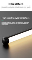 Lampe murale minimaliste à bande longue, lampe de chevet pour chambre à coucher, lumière LED créative, luminaire nordique pour salon, couloir, allée
