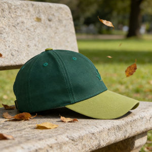 Gorra de Béisbol de 6 Paneles con Bordado de Hierba, Bicolor, Ligera, Transpirable, con Cierre Ajustable para Deportes al Aire Libre - Product Image 4