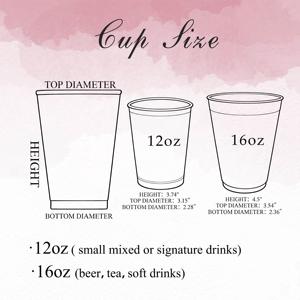 Bicchieri in Plastica PP Opaca Personalizzabili con Logo per Matrimoni ed Eventi, 9oz 12oz 16oz - Product Image 2