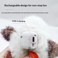 Jouet interactif pour chat, hibou électrique en peluche, toucan vibrant avec ailes battantes, stimule automatiquement l'instinct de chasse