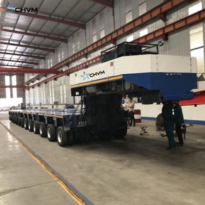 Équipement lourd largement utilisé Lowbed 30 essieux transport de navires 500 tonnes semi-remorque modulaire à pont bas - Product Image 2