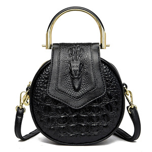 Wholesale Fashion Trendy Round Handbags Ladies PU Leather Pattern <b>Bag</b> Young Lady Round Purses <b>Bags</b> - Product Image 1