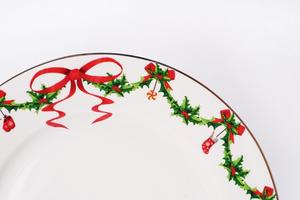 Juego <span class=keywords><strong>de</strong></span> platos <span class=keywords><strong>de</strong></span> porcelana redondos, vajilla china <span class=keywords><strong>de</strong></span> hueso, estilo navideño excelente, novedad - Product Image 5