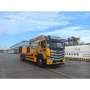 Camion de <span class=keywords><strong>remorquage</strong></span> à plateau plat FOTON 4x2 avec grue de 10 tonnes, camion de dépannage routier - Product Image 2