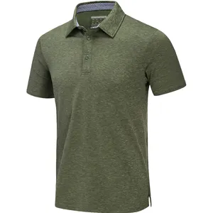 Camisetas de polo de verano de alta calidad para hombre, camisetas informales de manga corta, jersey de pesca de Golf transpirable suave para hombre, ropa de trabajo