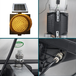 Feu de signalisation clignotant jaune à LED solaire Chuang An Yue 4W 18V pour station de péage autoroutière et portail scolaire - Product Image 4