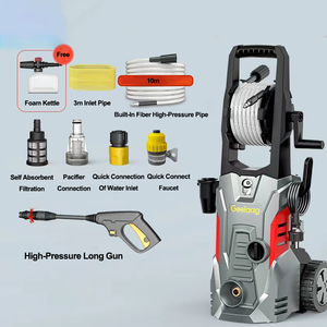 Laveuse Automobile Haute Pression Entièrement Automatique 220V, Pompe à Eau Domestique Pratique et Puissante pour <span class=keywords><strong>Nettoyage</strong></span> - Product Image 2