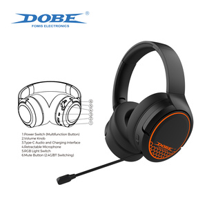Dobe Nhà Máy Trực Tiếp 2.4G <span class=keywords><strong>Bluetooth</strong></span> Chơi Game Không Dây Tai Nghe Cho PS5 <span class=keywords><strong>PS4</strong></span> Chuyển Đổi Điện Thoại Thông Minh Video Trò Chơi Phụ Kiện - Product Image 4