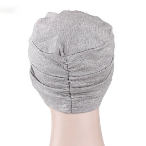 Gorro de satén moderno y a la moda para mujer, gorro para dormir, gorro para <span class=keywords><strong>quimioterapia</strong></span>, gorro base con diseño musulmán, gorro de <span class=keywords><strong>verano</strong></span> - Product Image 5