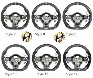 Volante de Fibra de Carbono para Volkswagen Polo gti Scirocco GTS GTE GLI R-Line <span class=keywords><strong>Golf</strong></span> 6 Mk4 Mk5 <span class=keywords><strong>Mk7</strong></span> <span class=keywords><strong>GTD</strong></span> CC Polo Jetta Passat - Product Image 3