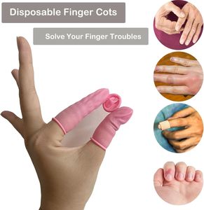 29423 144PCS dùng một lần ngón tay cũi trẻ em 100% cao su tinh khiết chống trượt ESD bảo vệ ngón tay bao gồm cho Nail Art nhựa Thủ công mỹ nghệ & DIY - Product Image 2