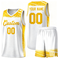 Maillots de basketball personnalisés en gros, impression numérique OEM, respirants, directement de l'usine, 100% polyester, sans manches, col en V