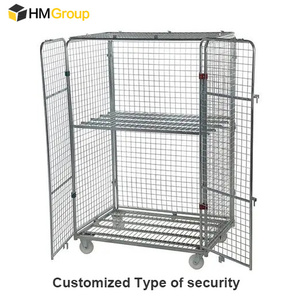 Çelik hareketli büyük güvenlik iki güvenli kapı Jumbo 4 taraflı tel örgü rulosu kafes - Product Image 5