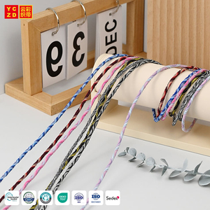 OEM ODM Großhandel POLY Runde Elastische Kordeln 3MM Maßgefertigte Kleidungs-Elastikkordel für Kapuzenpullover Hosen Jacken - Product Image 1