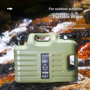 Sac et seau <span class=keywords><strong>de</strong></span> stockage d'eau en PE pour cuisine <span class=keywords><strong>de</strong></span> camping en plein air, robinet monté sur voiture, portable, léger, étanche, forme rectangulaire - Product Image 4