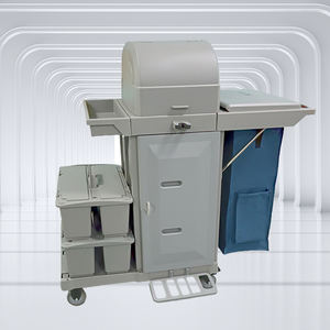 Chariot de ménage personnalisé C-5, chariot de nettoyage en aluminium pour chambre, chariot de nettoyage avec seau, chariot de service pour hôtel - Product Image 3