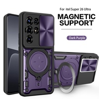 Étui de protection robuste antichoc avec support magnétique pour Itel Super S26 S25 ultra Coque de téléphone portable City 100 Étuis de téléphone