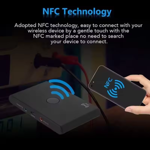Adaptador inalámbrico <span class=keywords><strong>Bluetooth</strong></span> 2 en 1 TX6 de 400 mAh con <span class=keywords><strong>NFC</strong></span>, <span class=keywords><strong>receptor</strong></span> y <span class=keywords><strong>transmisor</strong></span> de <span class=keywords><strong>audio</strong></span> <span class=keywords><strong>Bluetooth</strong></span> de 3,5 mm para TV, PC, auriculares y altavoces - Product Image 6