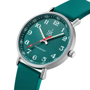 防水女石英手表K0166L定制标志女士阿拉伯普通手表