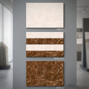 Carreaux muraux numériques en céramique à feuilles persistantes de conception personnalisée meilleure qualité couleur de la lumière 300x450mm surface brillante émaillée conception imprimée - Product Image 2