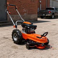 Débroussailleuse industrielle 4 temps à essence haute puissance, autotractée, poussée à la main, coupe-herbe 3800W avec fil nylon