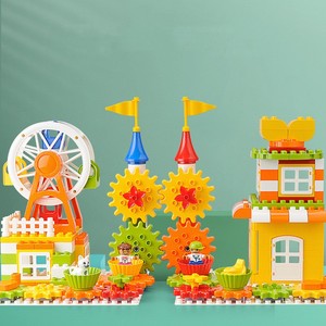 Giocattoli educativi per bambini creativi fiammifero giardino ristorante e ruota panoramica paradiso - Product Image 6