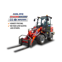 Chargeur électrique 4x4 AOLITE 1,2 tonne avec multiples accessoires, directement de l'usine, pour la construction et les exploitations agricoles