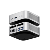 Mini PC AMD R5 para Estación de Trabajo, Gráficos Integrados Radeon 660M, Compatible con Pantalla de 3440*1440 a 144Hz, Doble SSD NVME, Mini Computadora de Escritorio