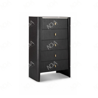 Ensemble de meubles de chambre à coucher de luxe avec LED, USB et plateau en pierre frittée, suite de chambre pour appartement, villa, hôtel