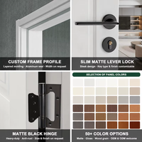 Puerta de Madera Personalizada al por Mayor, Estilo Francés, Puerta Interior de Lujo, Certificación E0 ENF, Chapa de Roble, MOQ Amigable
