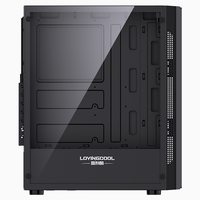 Lovingcool OEM ODM Noir PC Accessoires ATX Desktop Gaming Mid Towers Châssis Prend en charge 240mm Refroidissement par eau Jeu personnalisable