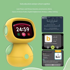 Ai thông minh Robot màn hình cảm ứng trẻ em giác ngộ giáo dục học Tập Giáo Dục Sớm đồng hồ báo thức đối thoại bằng giọng nói - Product Image 2