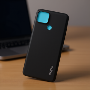 Cover Posteriore Nera di Ricambio per Oppo A15, Scocca per Telefono Cellulare in Materiale ABS - Product Image 3