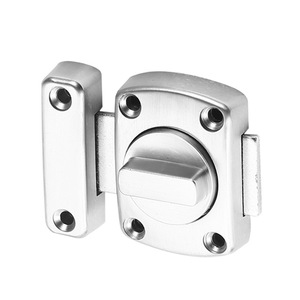 Zinc Alloy <b>Door</b> Bolts With <b>Knob</b> Pin Brushed Finish For Bathroom Bedroom Easy Installation Minimalist Design - Product Image 5
