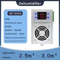 Déshumidificateur d'air intelligent compact 60W, dernière génération, best-seller, échantillons disponibles, réduction automatique de l'humidité pour armoire électrique