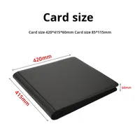 Carpeta de 12 Bolsillos para 384 Tarjetas, de PU Transparente y Rígido, para Tarjetas Coleccionables de Pokémon, Álbum de Almacenamiento de Tarjetas